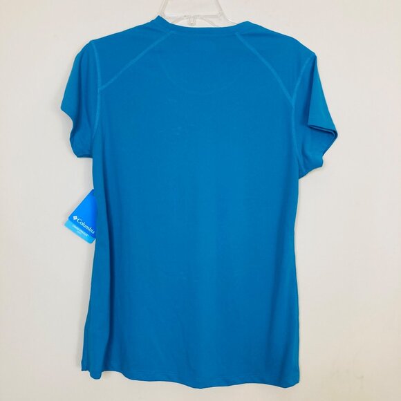 Columbia River Chill 3.0 Shirt Womens Large Blue White Residue on Front New - Picture 2 of 8
